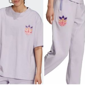 SET!! Adidas Originals Trefoil Jogger + Tee